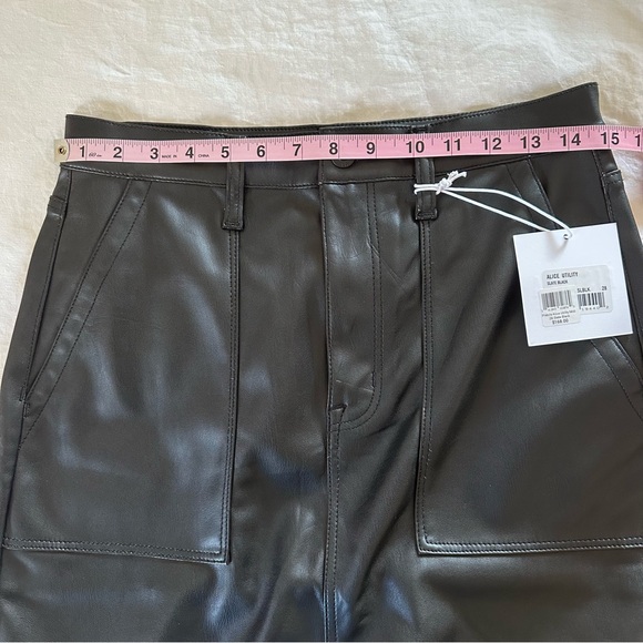 NWT PISTOLA ALICE UTILITY FAUX LEATHER MIDI SKIRT - Picture 9 of 15